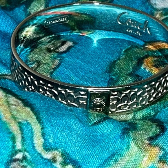 Coach Silver tone Bangle, Small - Picture 12 of 16